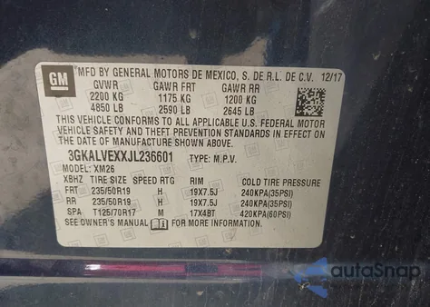 2018 GMC Terrain Slt from USA, damaged, VIN 3GKALVEXXJL236601